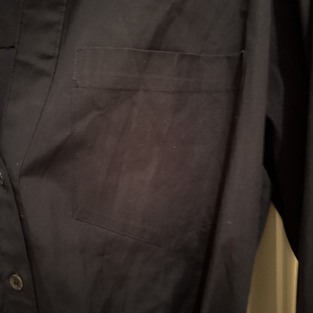 Veronica Beard Size 10 Belted Long Sleeve‎ Dress Black Button Up Classic Capsule - Picture 8 of 12